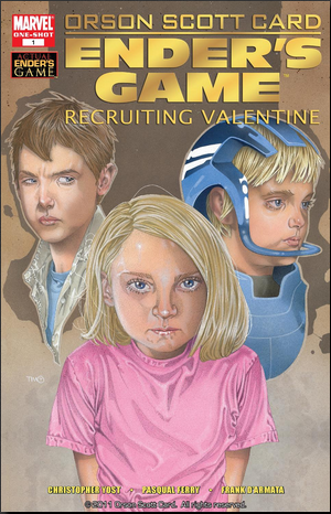 Peter, Valentine, and Ender Wiggin from the Marvel comics.