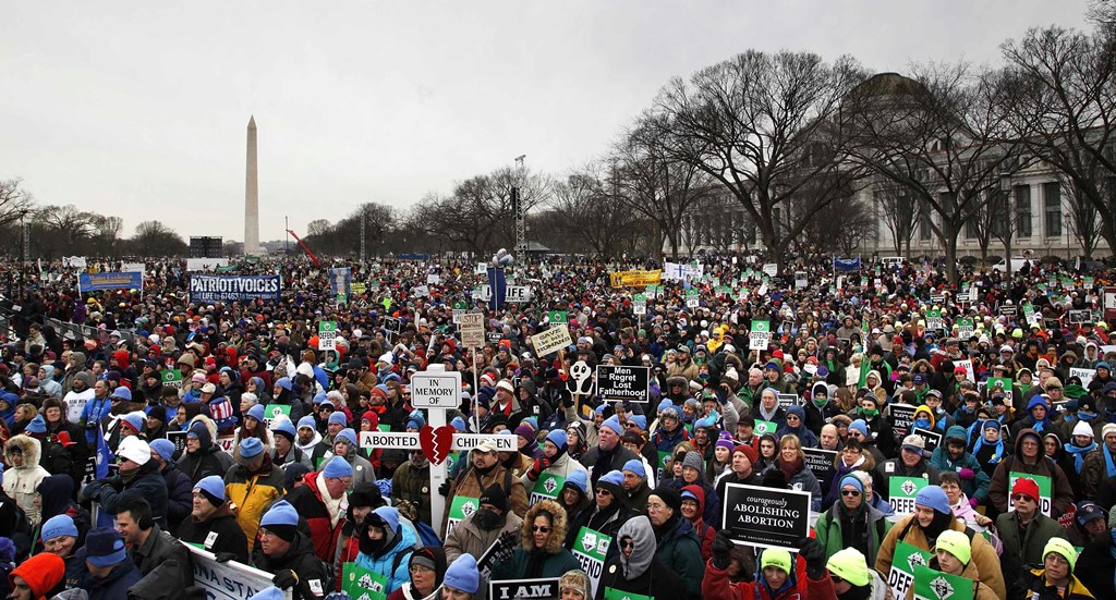 Photo of crowds at the 2013 March for Life. (CatholicPhilly.com)