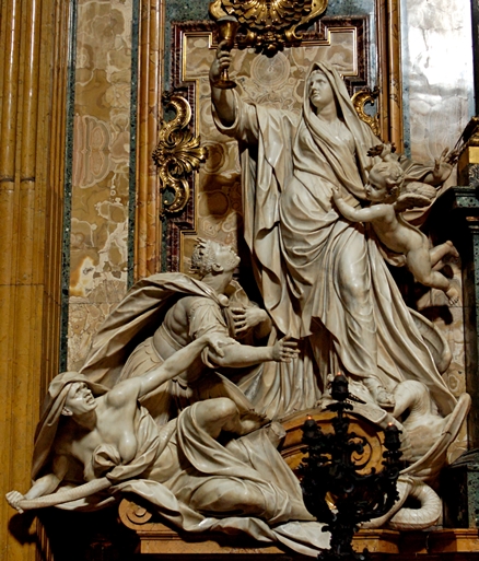 Triumph of Faith over Idolatry by Jean-Baptiste Théodon (Wikimedia Commons)
