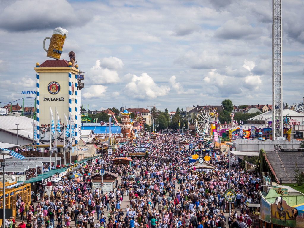 The LDS church building is just one street away from the Wiesn. 