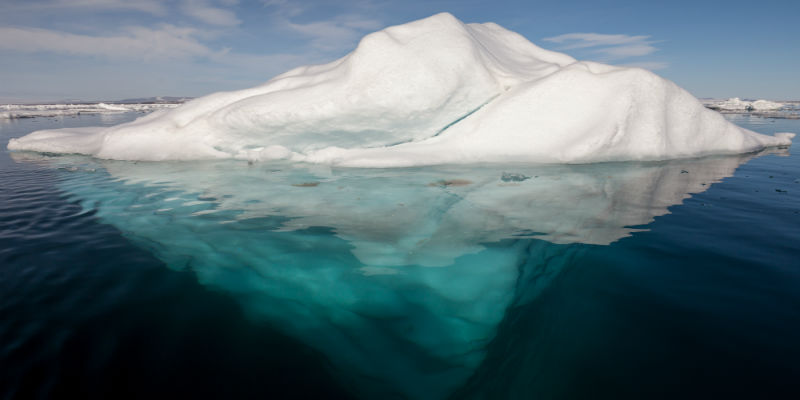 There's a reason for using a pic of an iceberg that you'll see below. But if it made you think of the Titanic well, this election year, that fits, too. (Photo by AWeith, CC BY-SA 4.0)